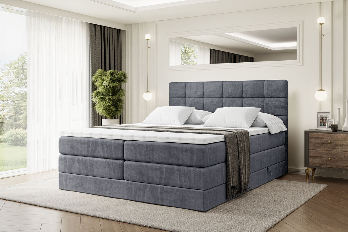 Boxspringbett BRUGO KING Samt