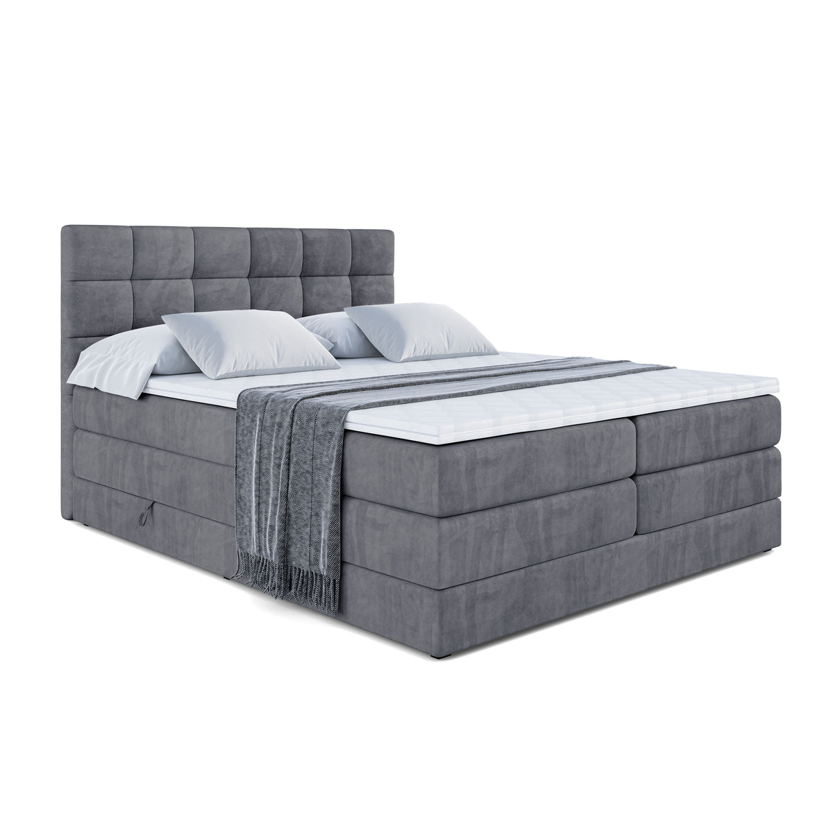 Boxspringbett BRUGO KING Samt