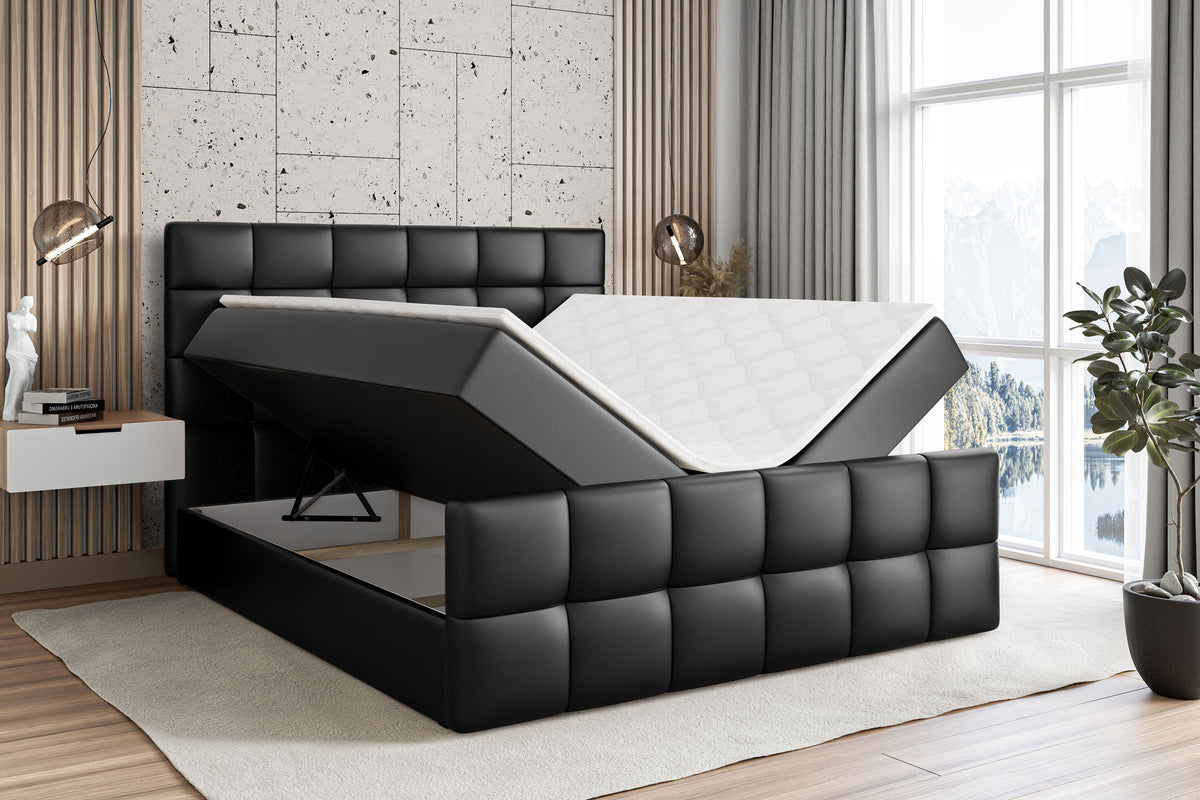 Łóżko boxspring BRUGO-Z ekoskóra