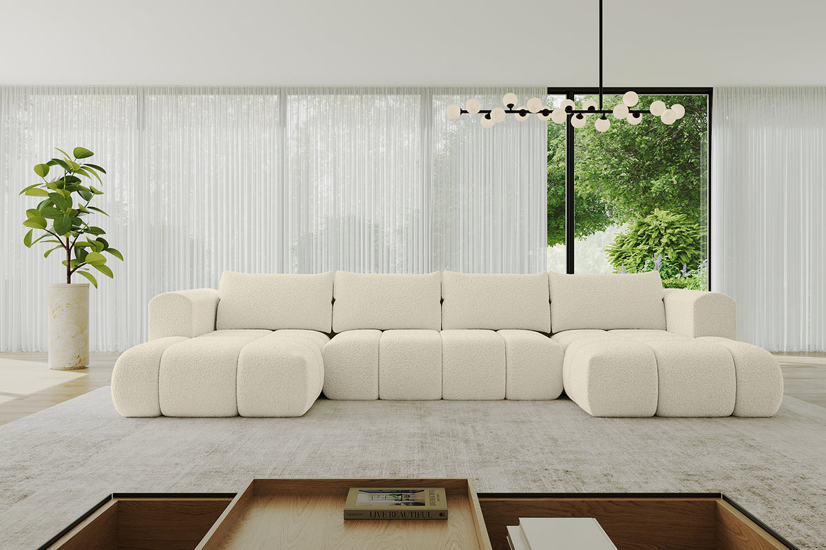 Wohnlandschaft CLOUD-U Bouclé