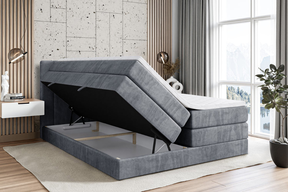 Boxspringbett CATOR KING Samt