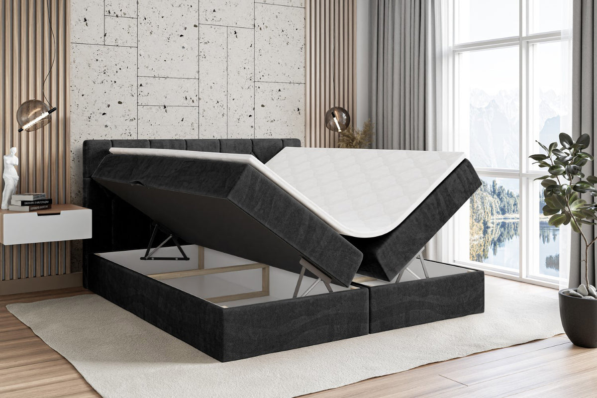 Łóżko boxspring CATOR welur