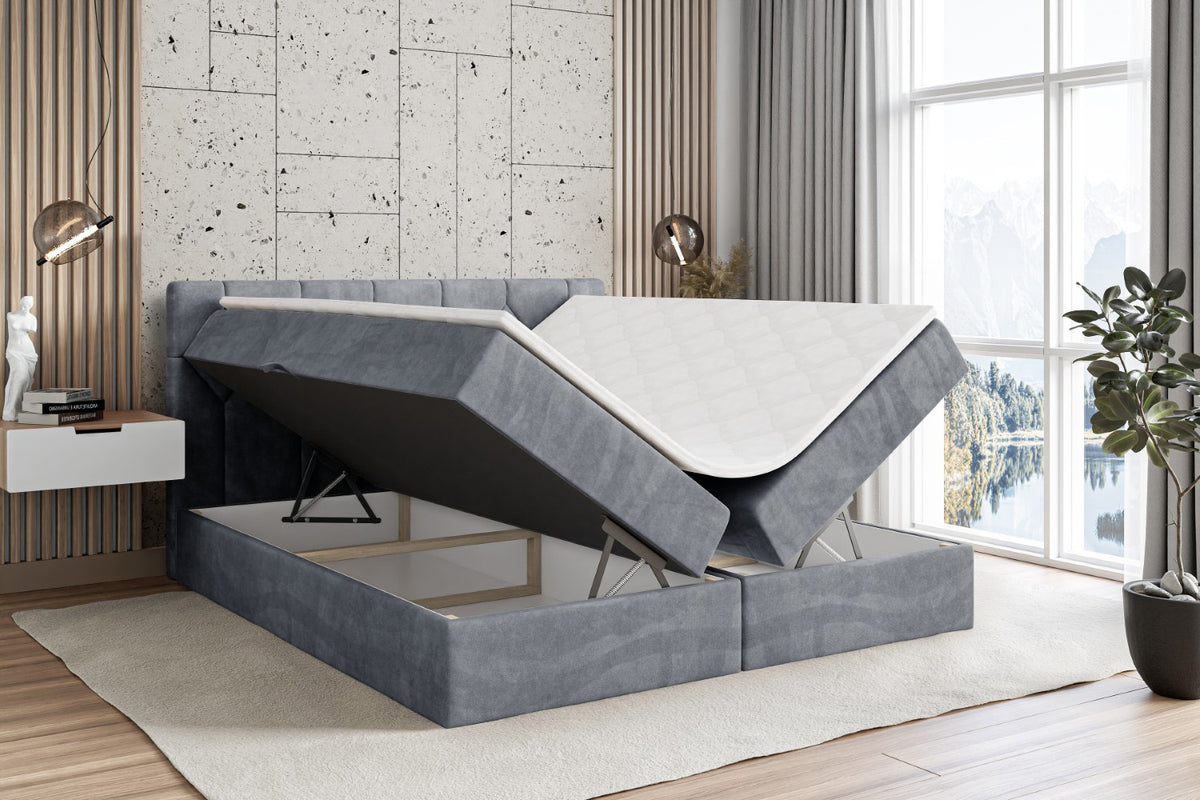 Łóżko boxspring CATOR welur
