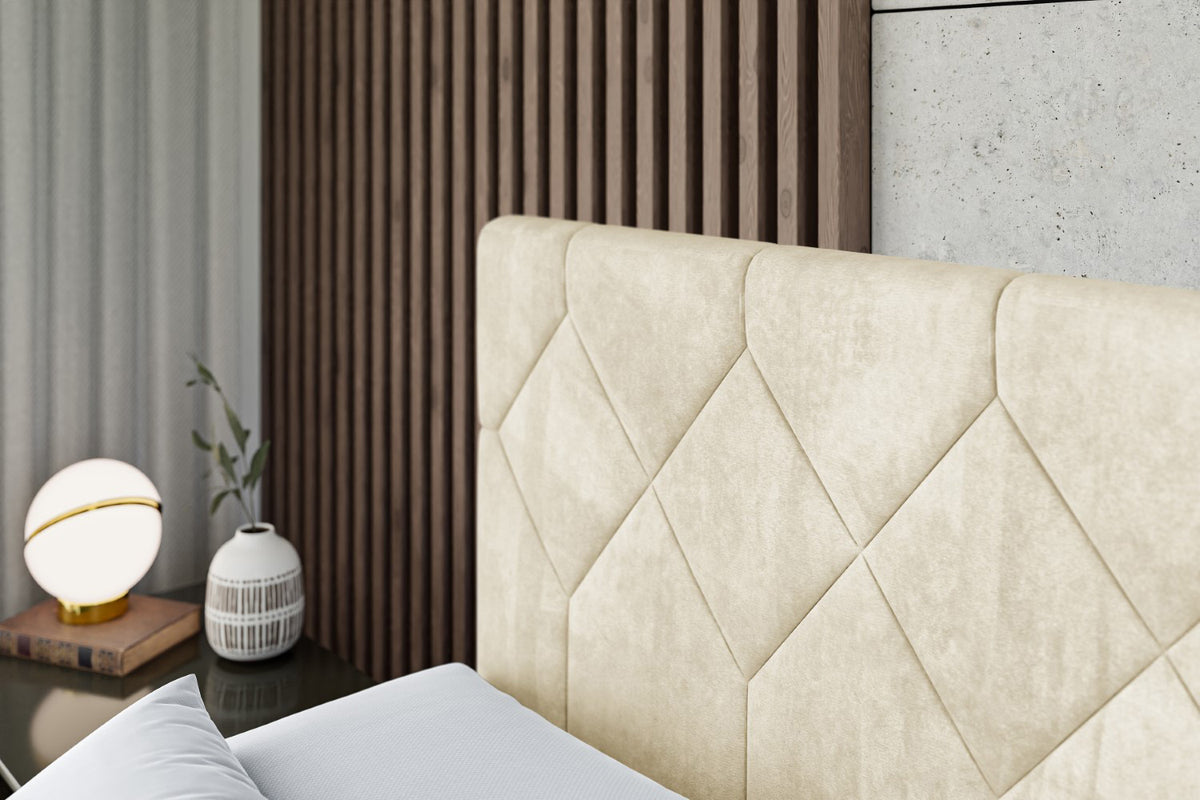 Łóżko boxspring CATOR welur
