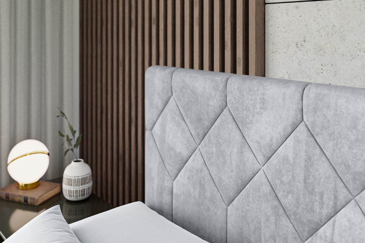 Łóżko boxspring CATOR welur