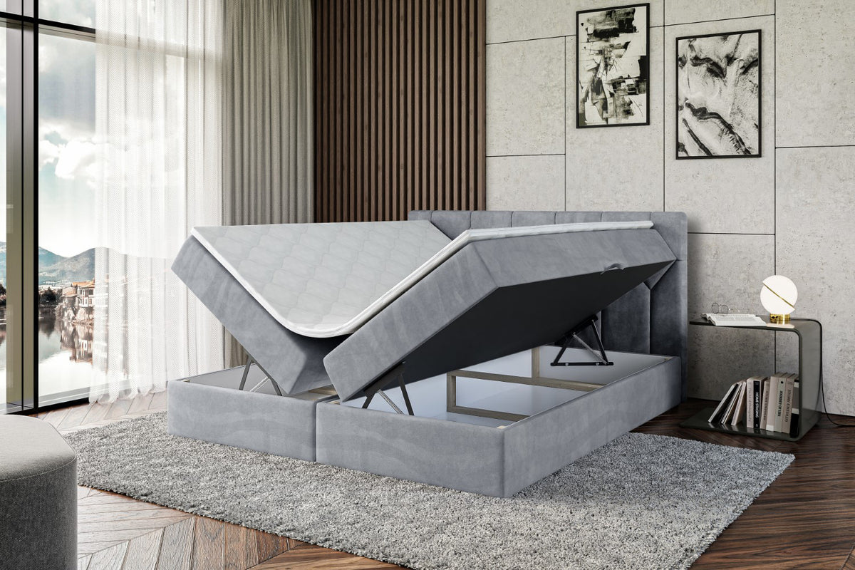 Łóżko boxspring CATOR welur