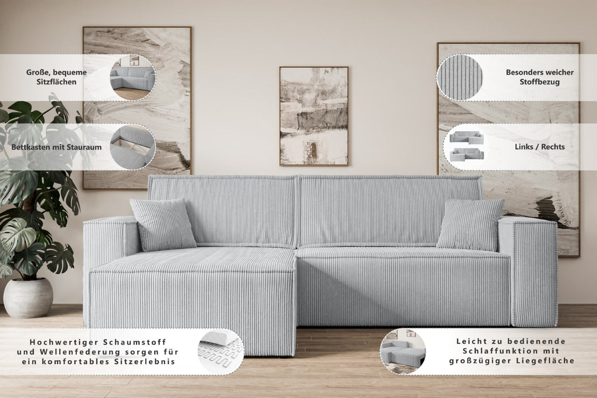 Ecksofa CELTIC-XL Samt
