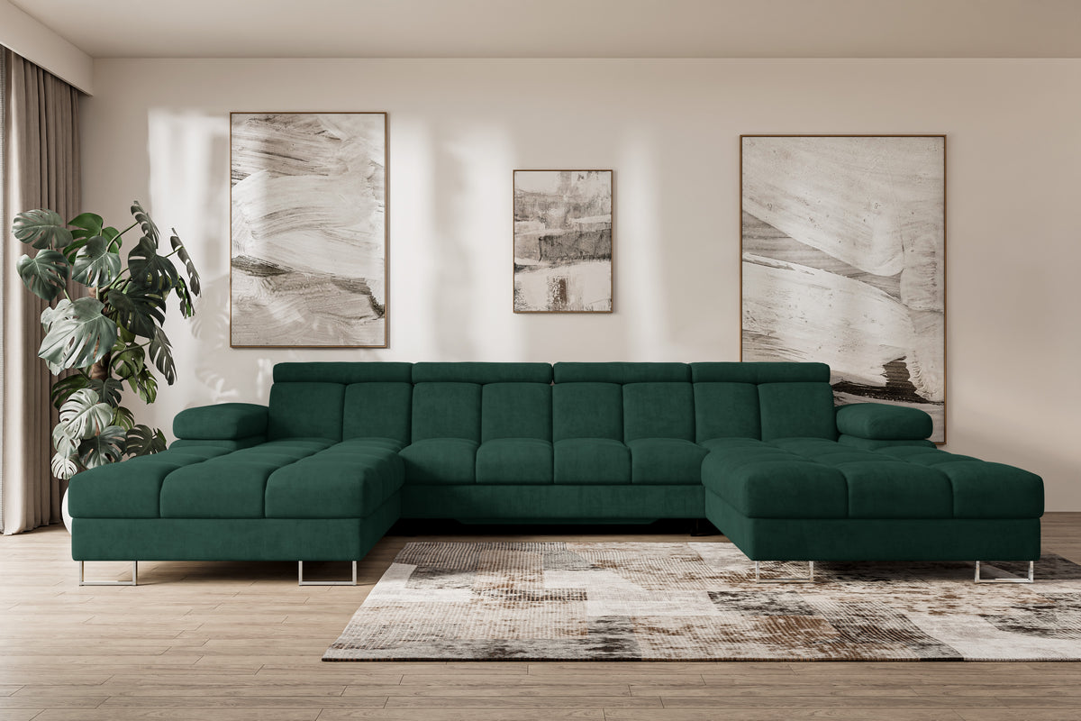 Wohnlandschaft COMA U2 Samt