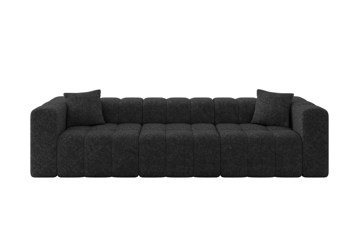 Sofa DONY-3 Chenille, Schwarz - Bosco 99