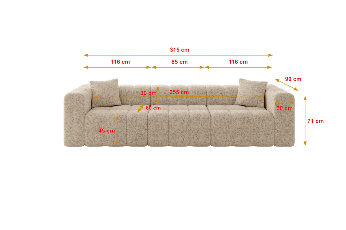 Sofa DONY-3 Chenille