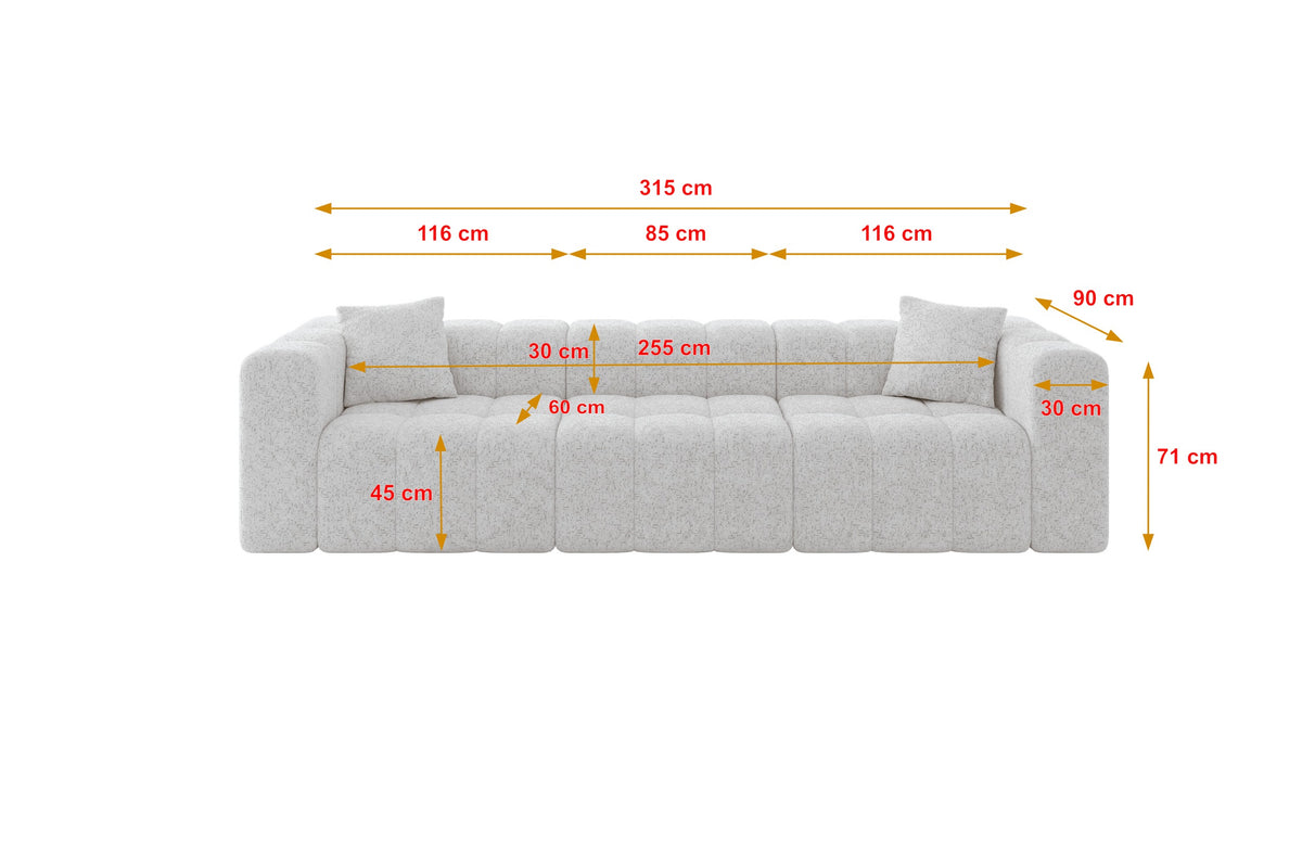 Sofa DONY-3 Chenille