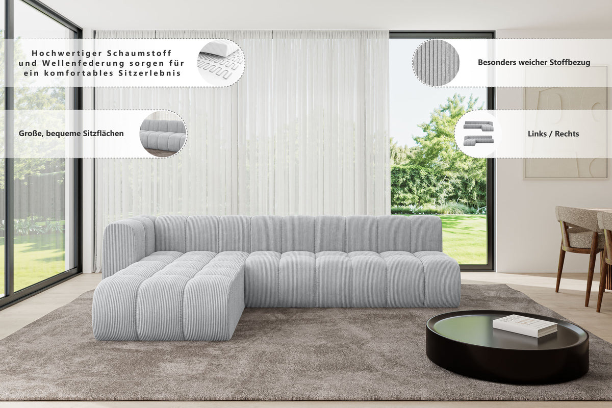 Ecksofa DARNEL-L2 Cord