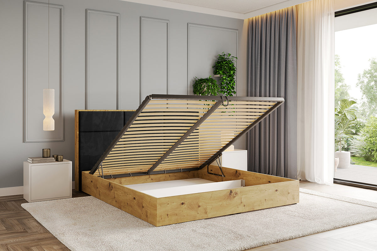 Łóżko tapicerowane ENZO1 welur
