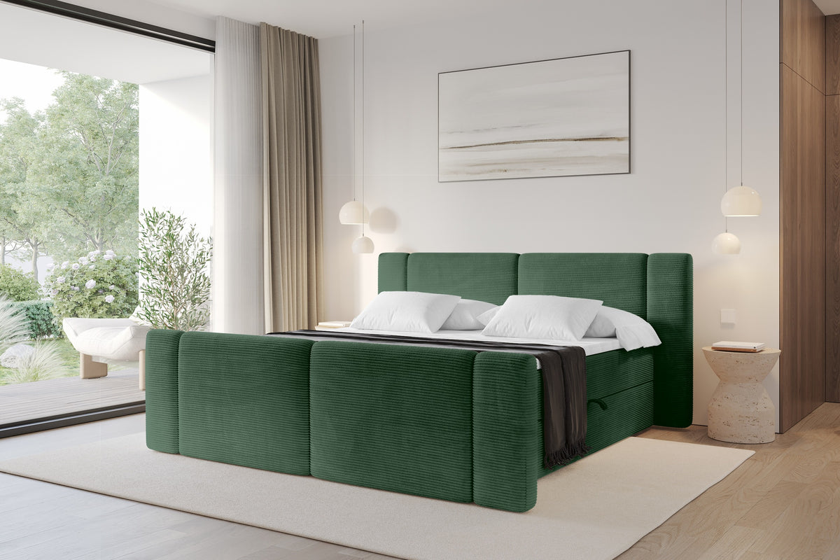 Łóżko boxspring EVON-Z sztruks