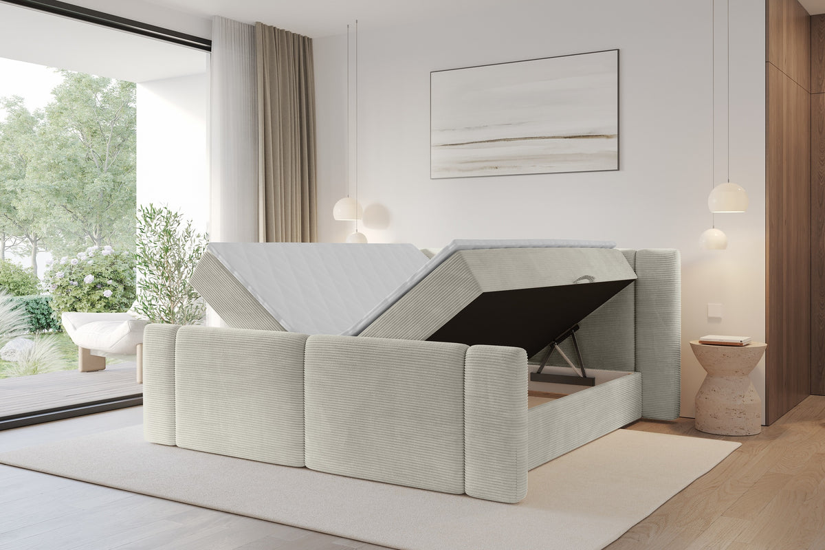 Łóżko boxspring EVON-Z sztruks