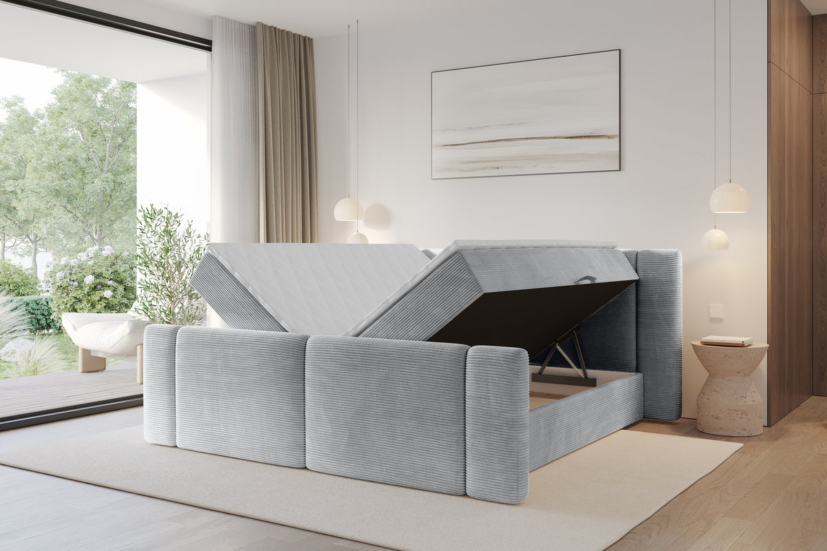 Łóżko boxspring EVON-Z sztruks