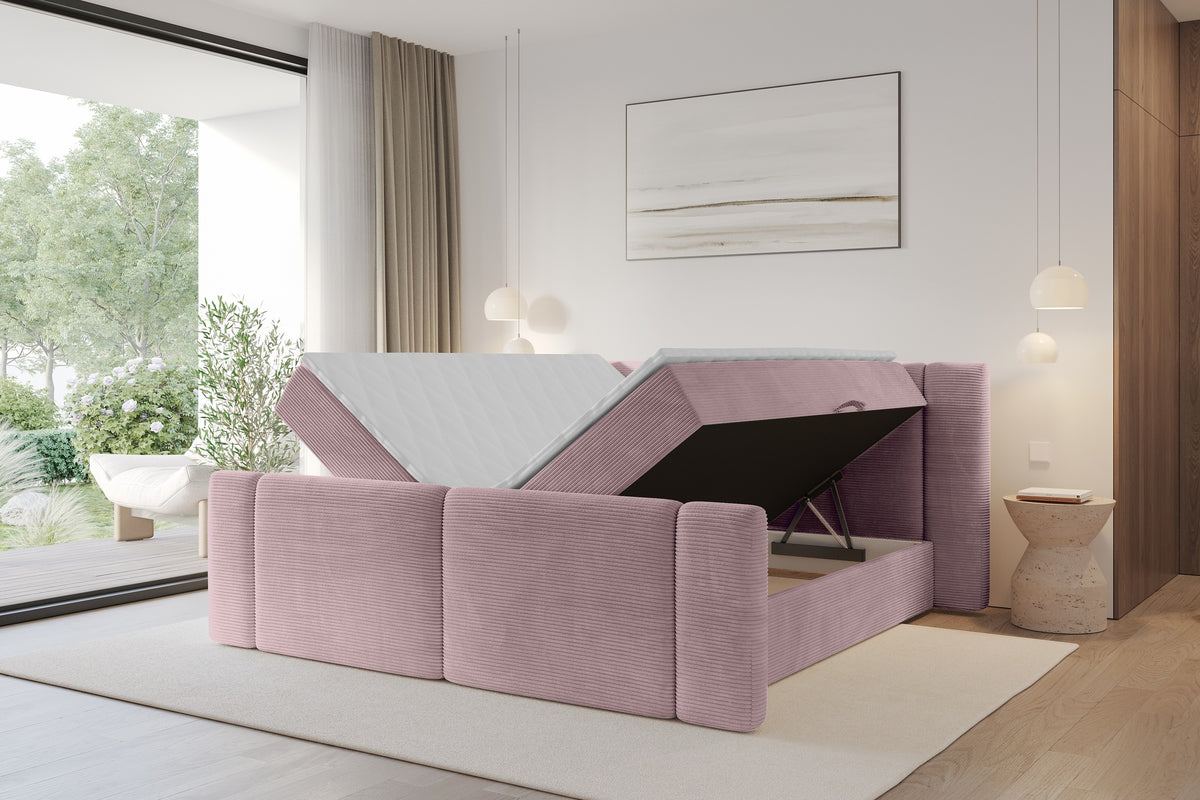 Łóżko boxspring EVON-Z sztruks