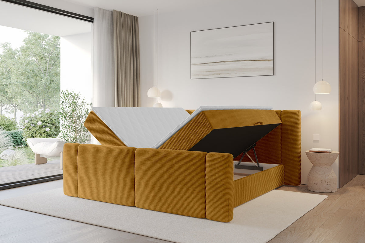 Łóżko boxspring EVON-Z sztruks