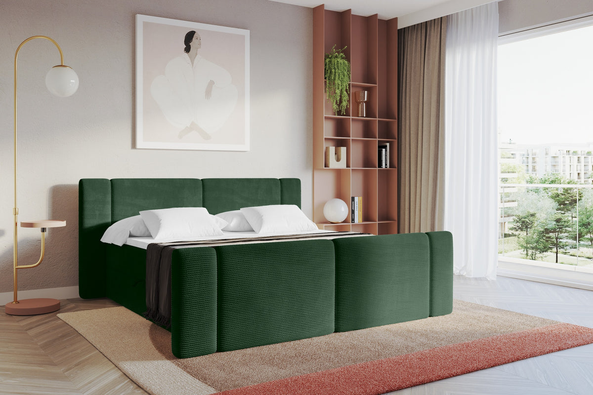 Łóżko boxspring EVON-Z sztruks
