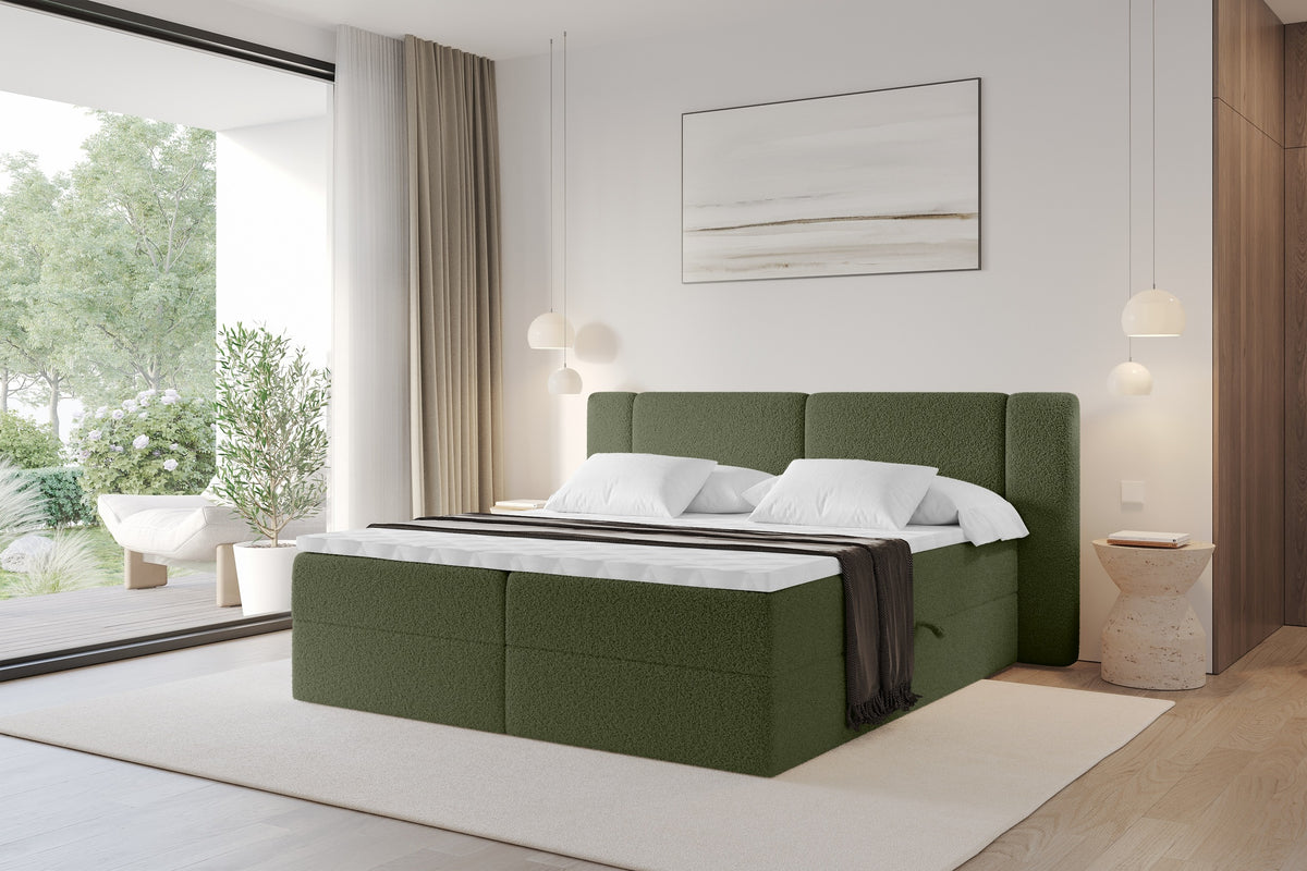 Łóżko boxspring EVON Bouclé