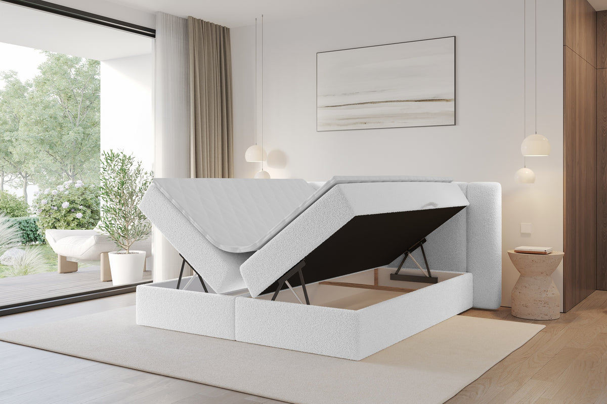 Łóżko boxspring EVON Bouclé