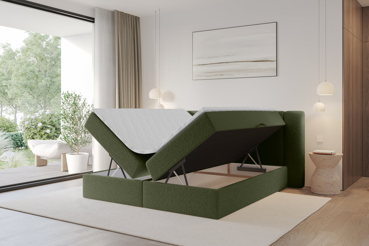 Łóżko boxspring EVON Bouclé