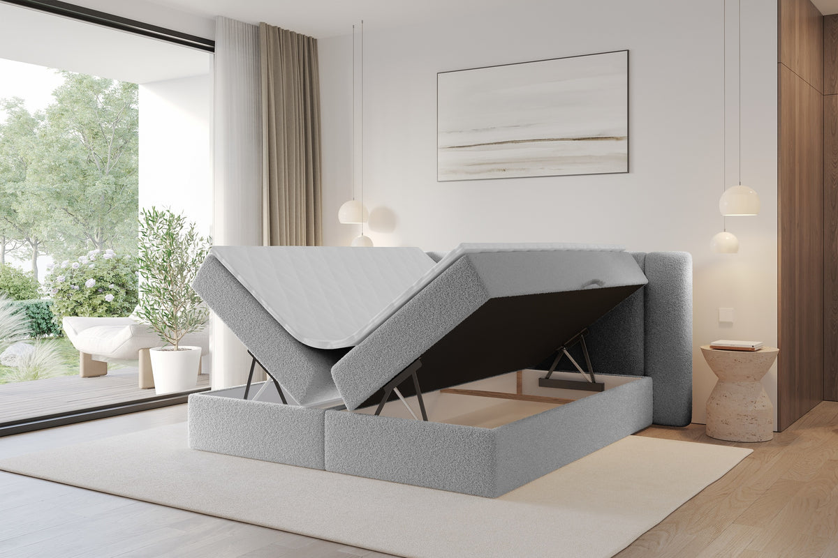 Łóżko boxspring EVON Bouclé