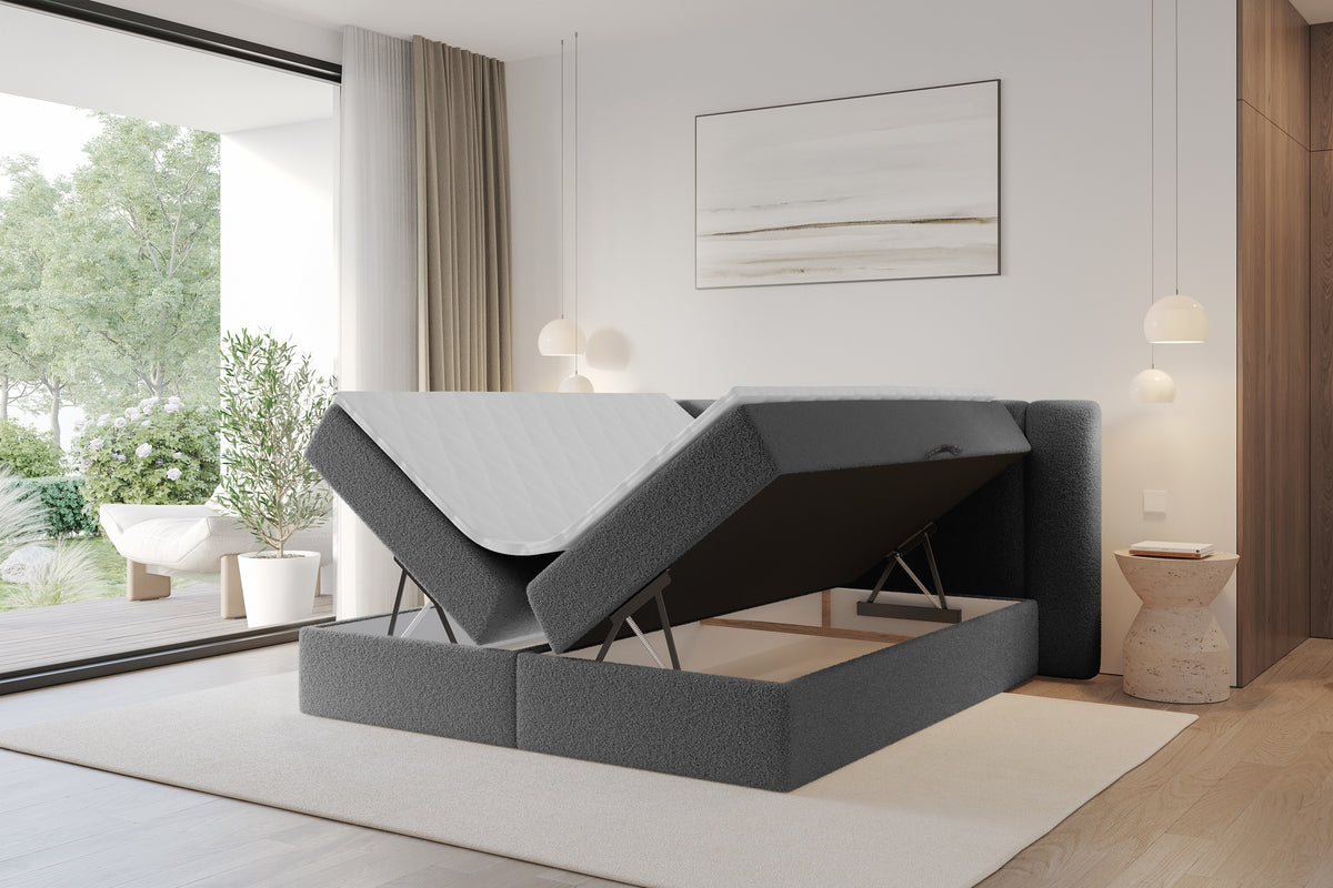 Łóżko boxspring EVON Bouclé