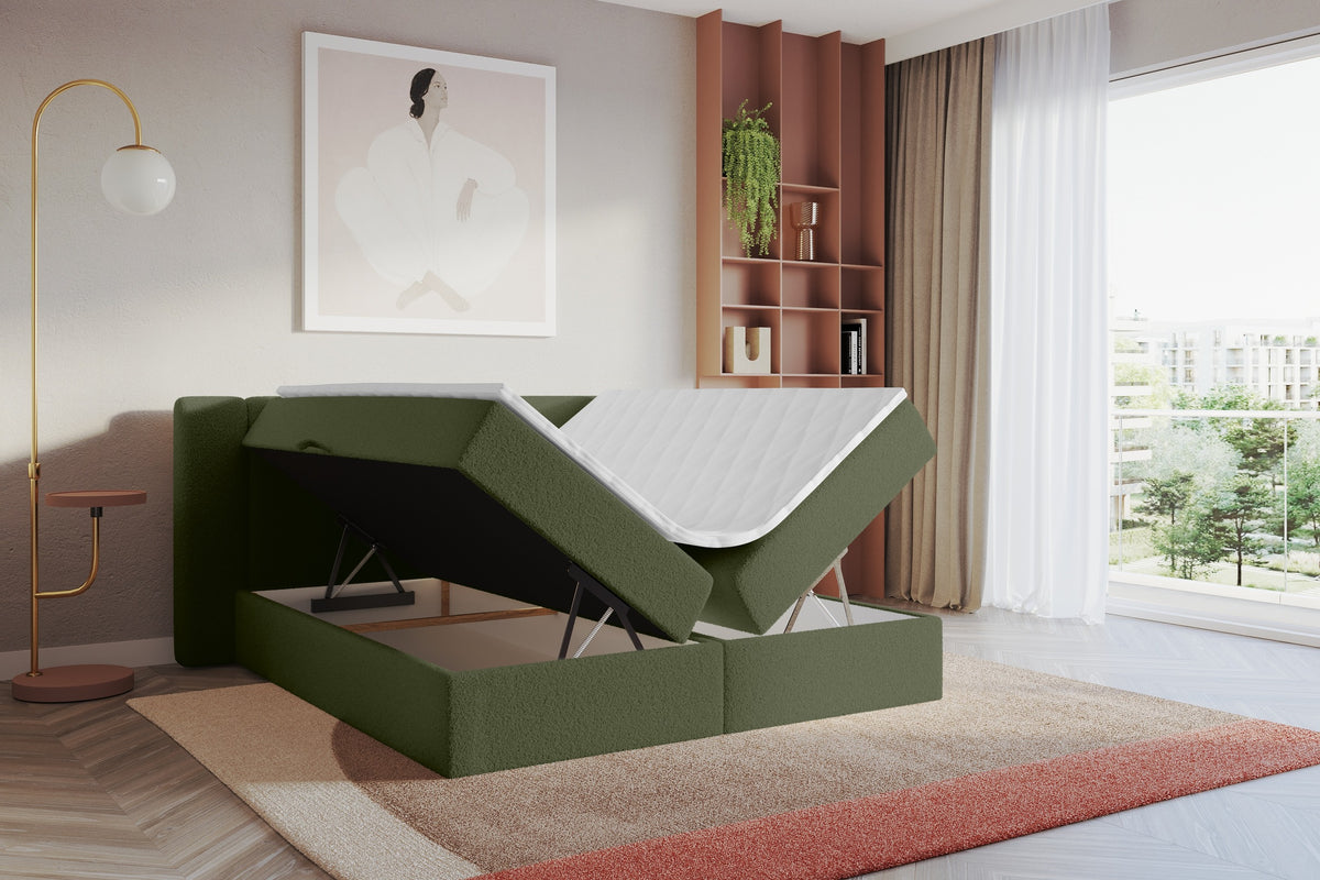 Łóżko boxspring EVON Bouclé