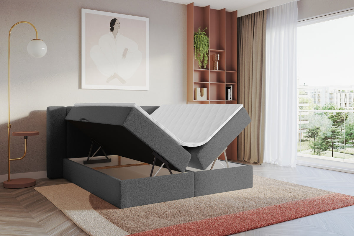 Łóżko boxspring EVON Bouclé
