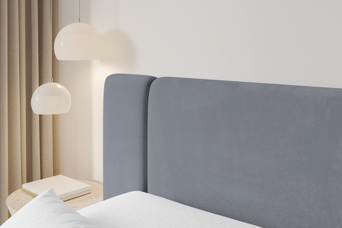 Łóżko boxspring EVON welur
