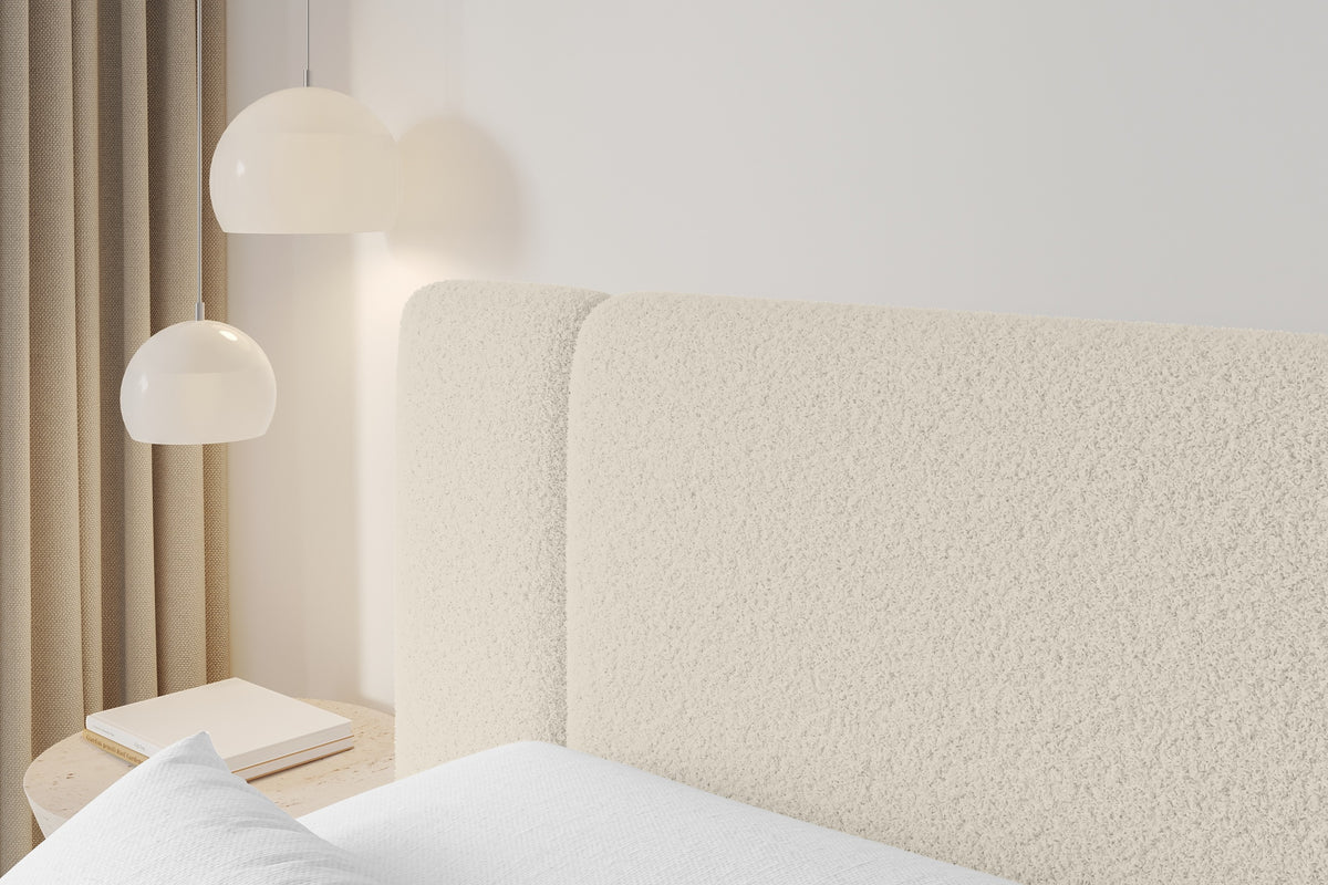 Łóżko boxspring EVON Bouclé