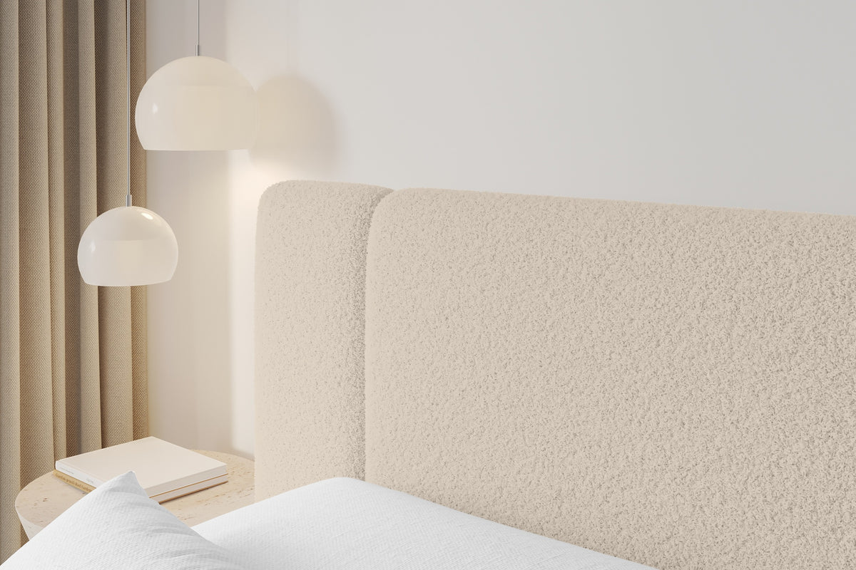 Łóżko boxspring EVON Bouclé