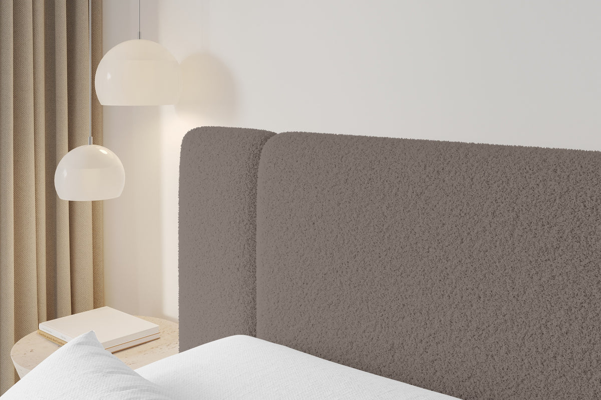 Łóżko boxspring EVON Bouclé