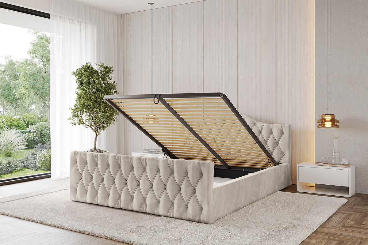 Polsterbett FALIO-Z-v1 Samt