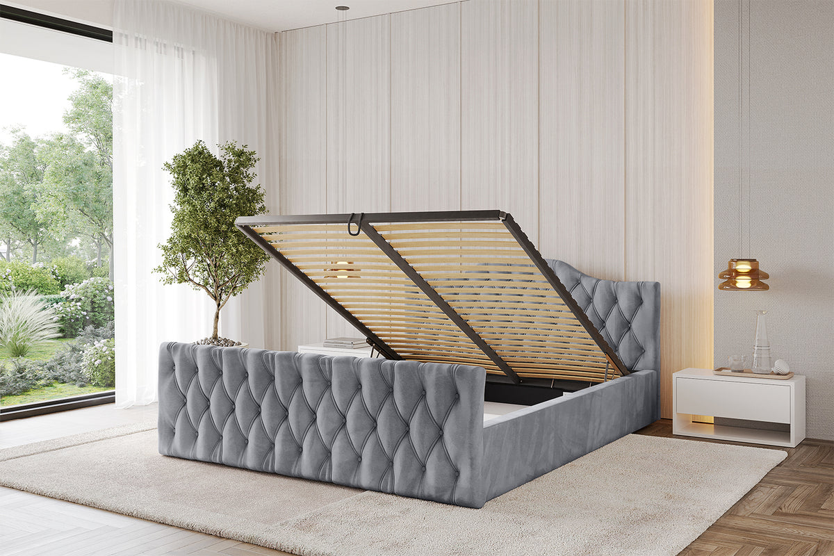 Polsterbett FALIO-Z-v1 Samt