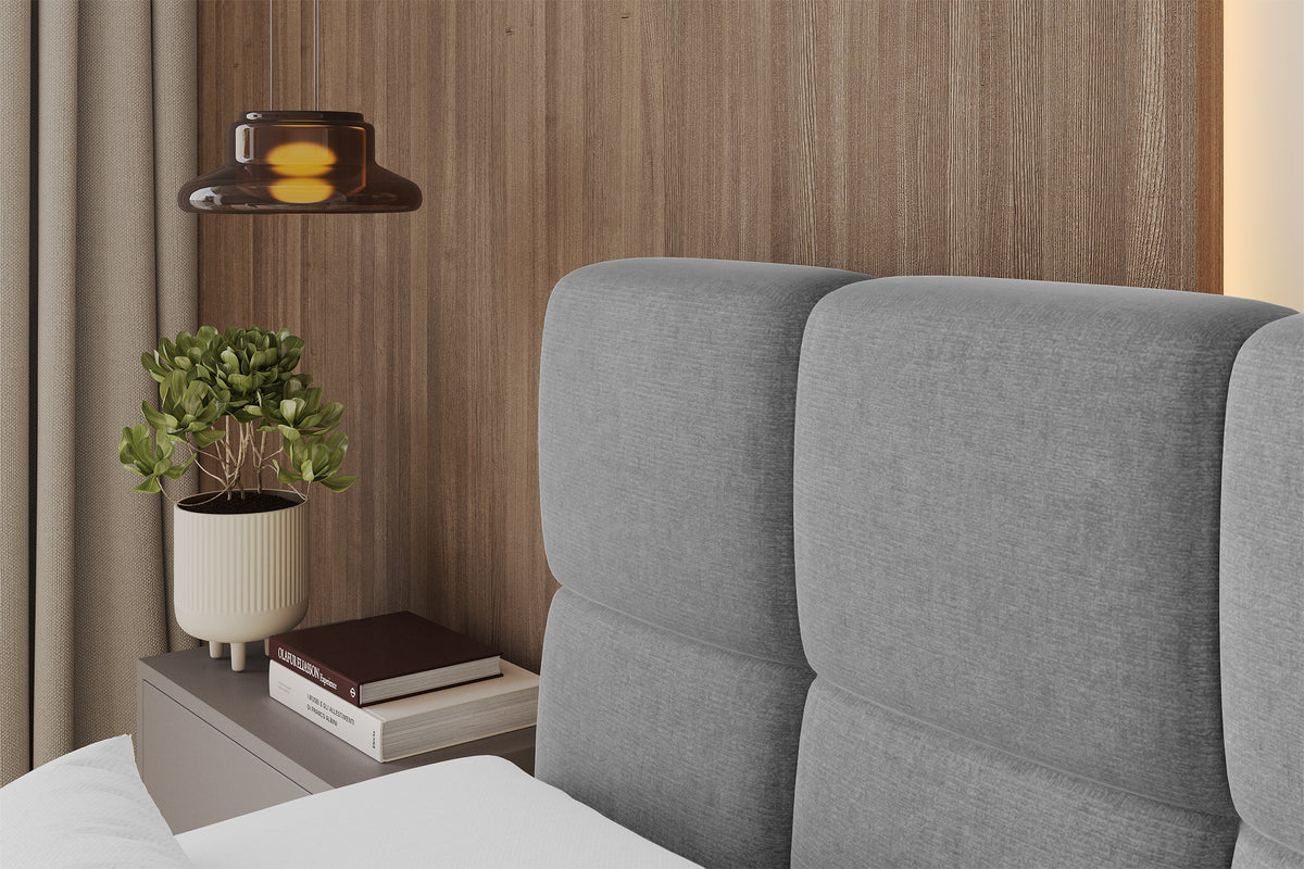 Łóżko boxspring FAMA welur