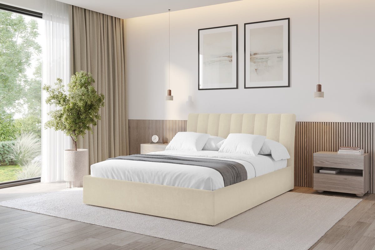 Łóżko tapicerowane ILAN welur