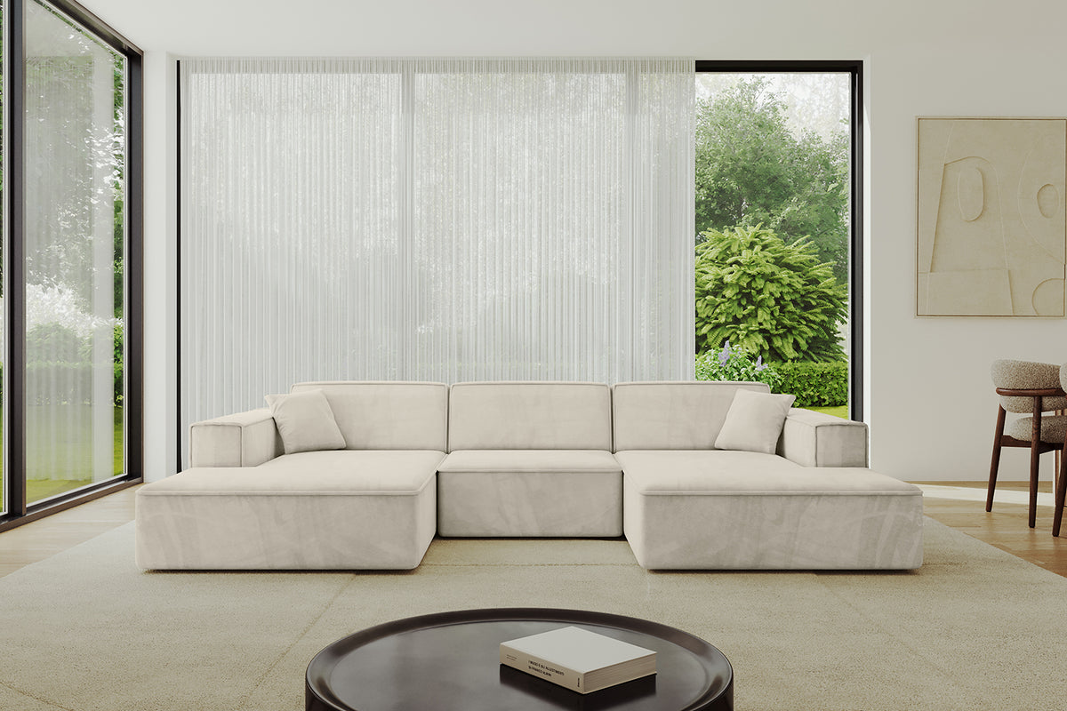 Wohnlandschaft IREA-U1-v4 Samt