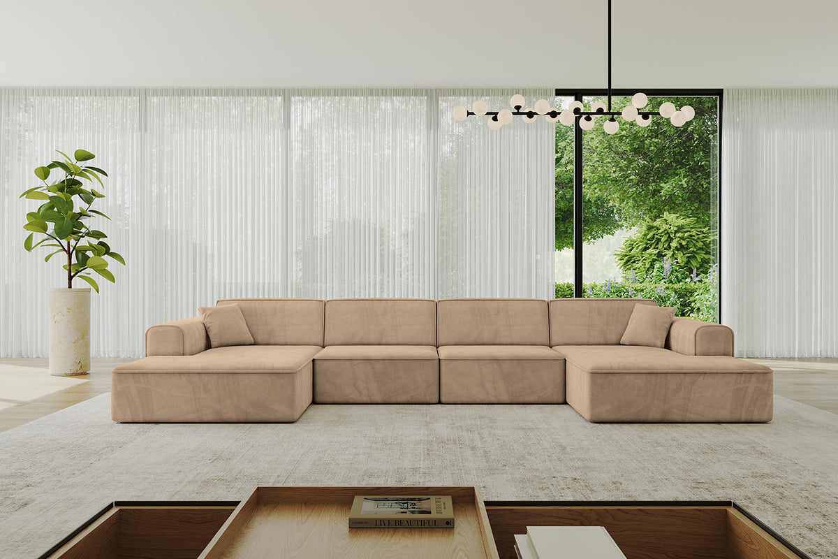 Wohnlandschaft IREA-U2-v3 Samt