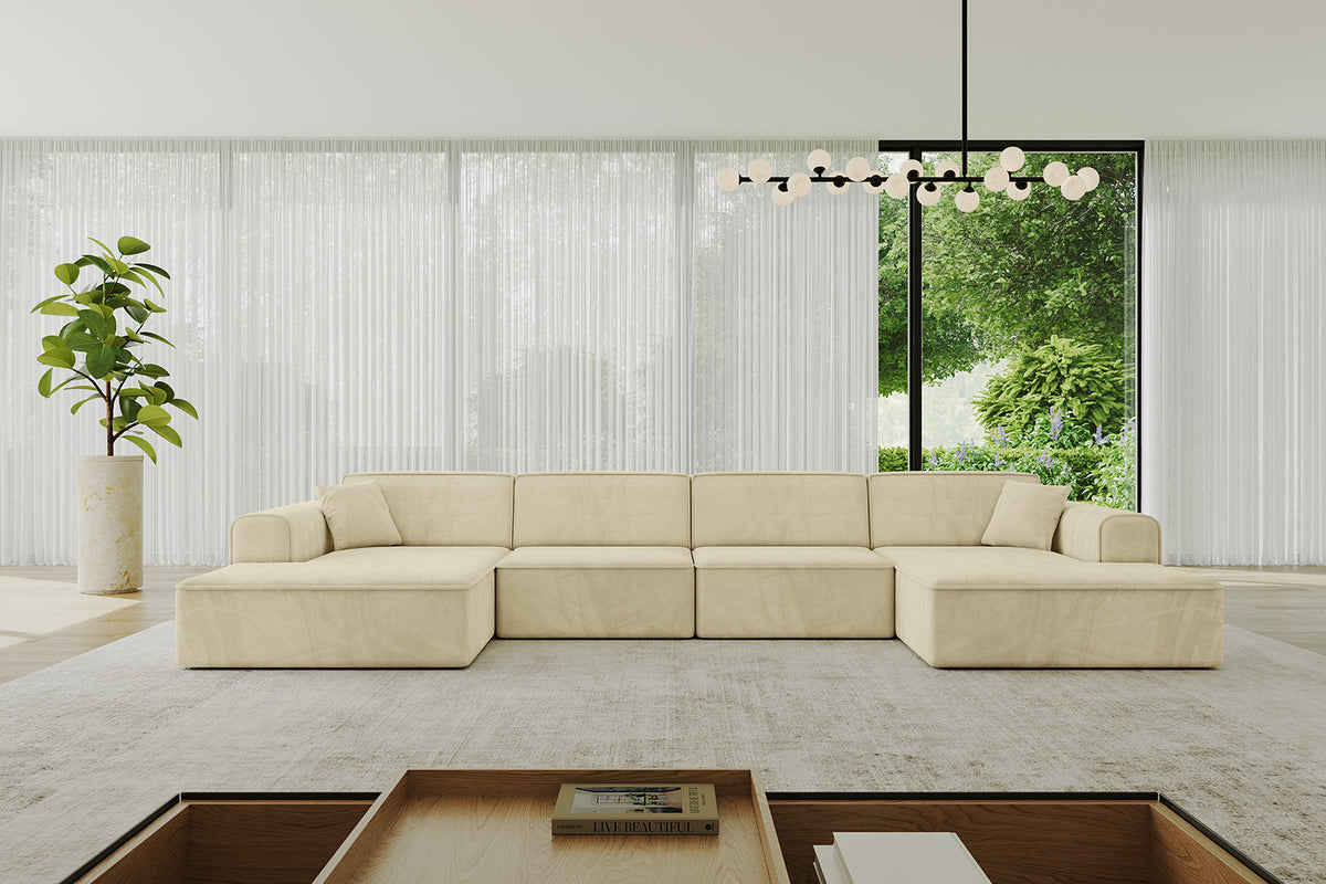 Wohnlandschaft IREA-U2-v3 Samt