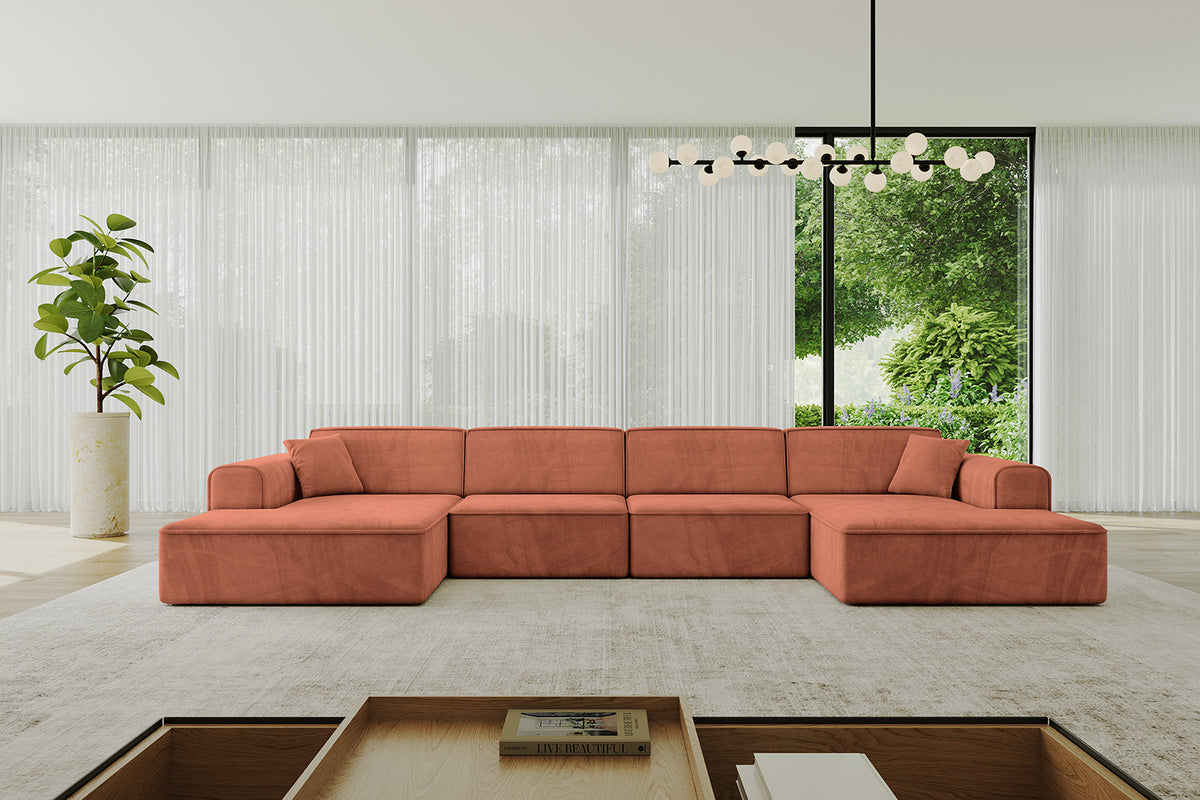 Wohnlandschaft IREA-U2-v3 Samt