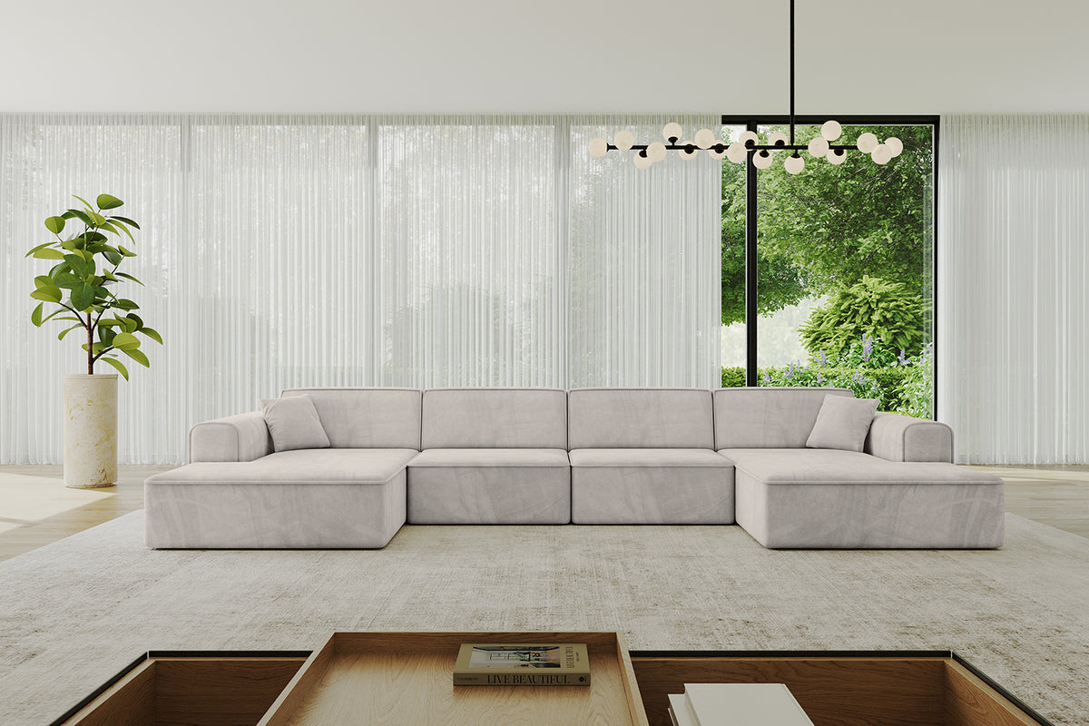 Wohnlandschaft IREA-U2-v3 Samt