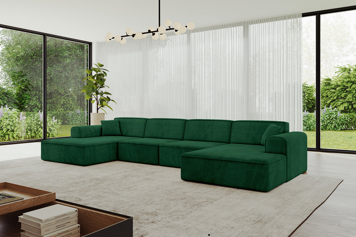 Wohnlandschaft IREA-U2-v3 Samt