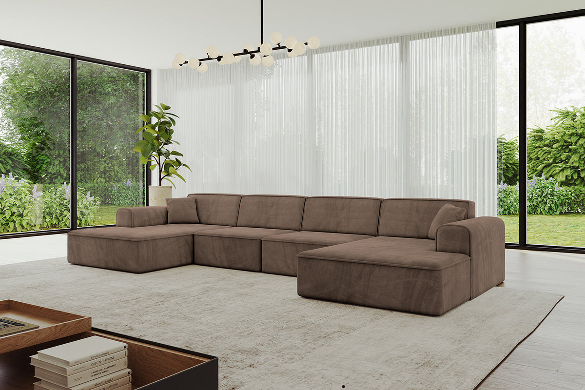 Wohnlandschaft IREA-U2-v3 Samt
