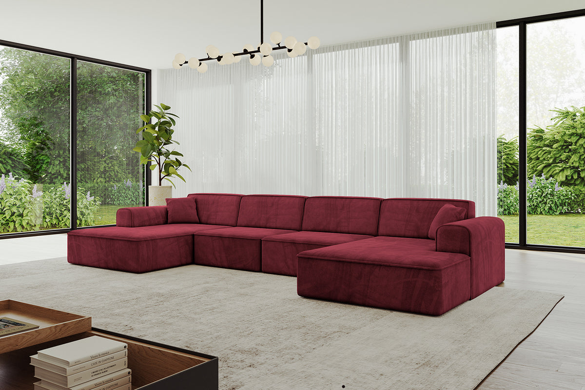 Wohnlandschaft IREA-U2-v3 Samt