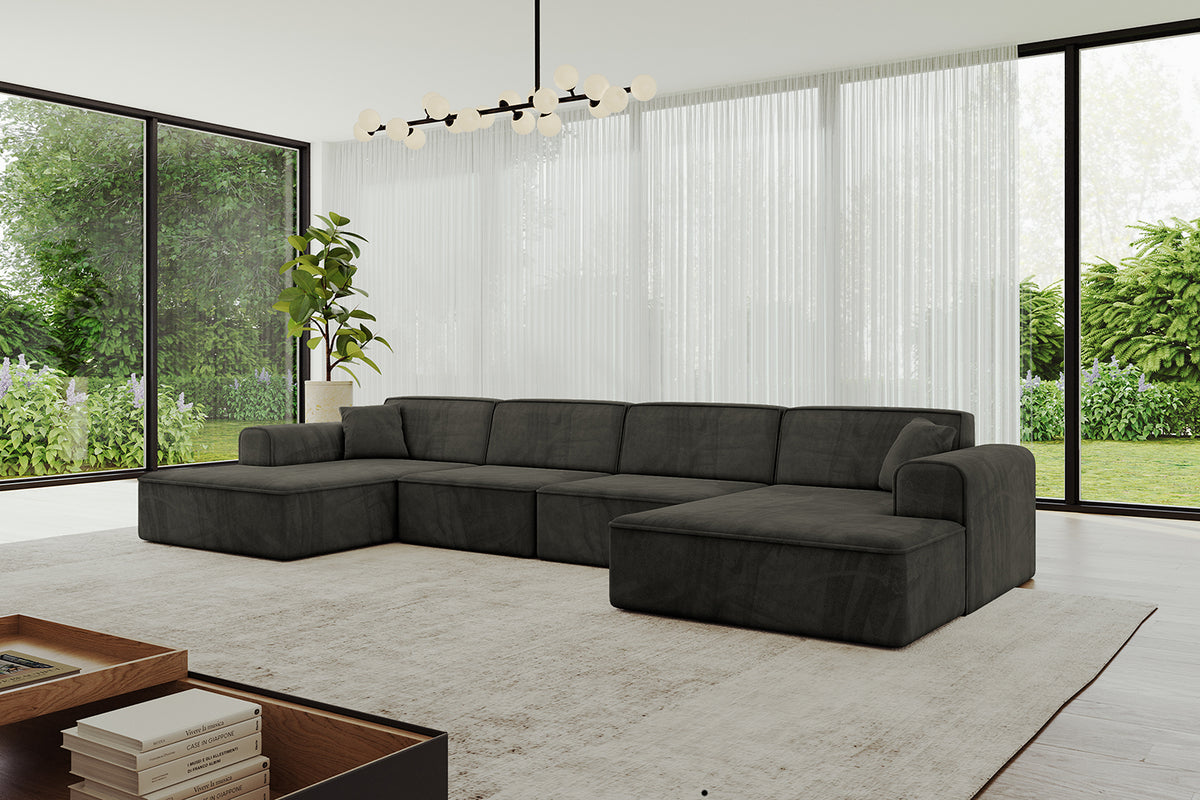 Wohnlandschaft IREA-U2-v3 Samt