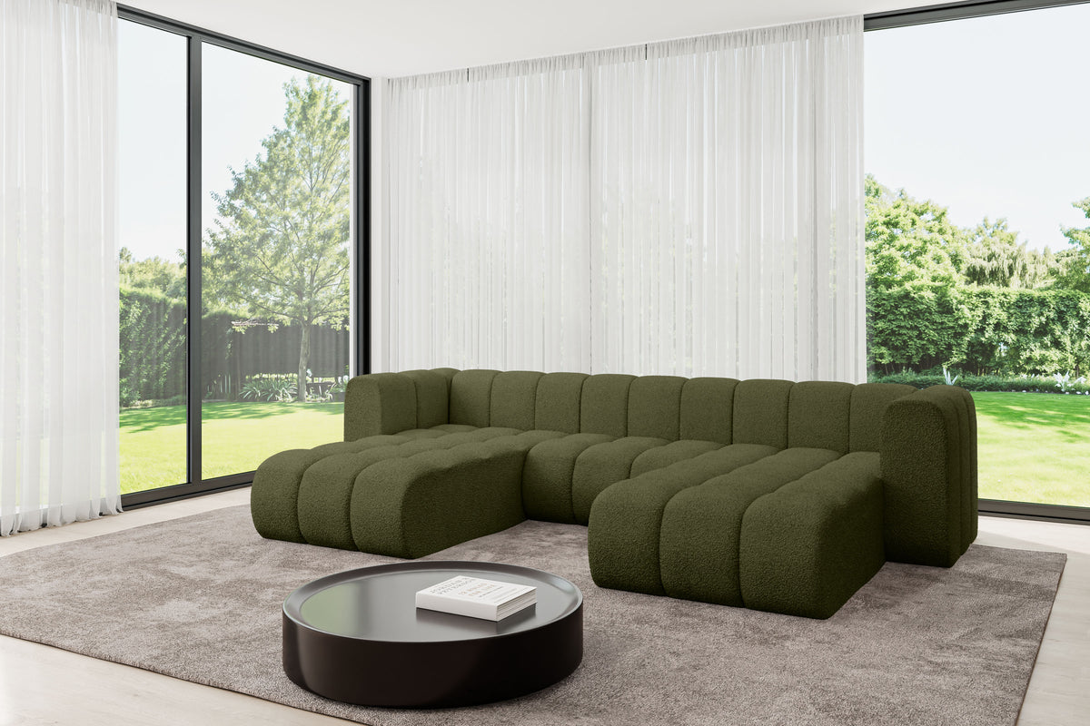 Wohnlandschaft JOREN-U1 Bouclé