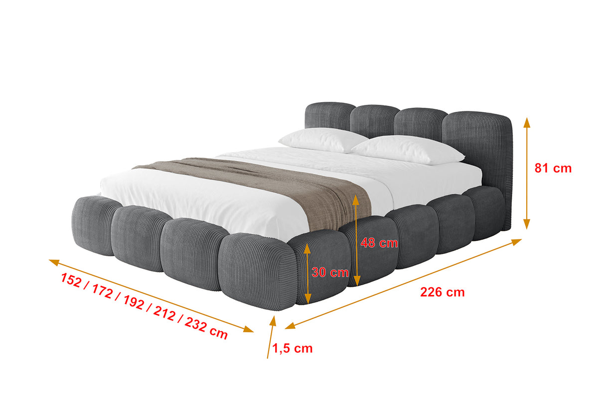 Łóżko tapicerowane KALA-v1 sztruks