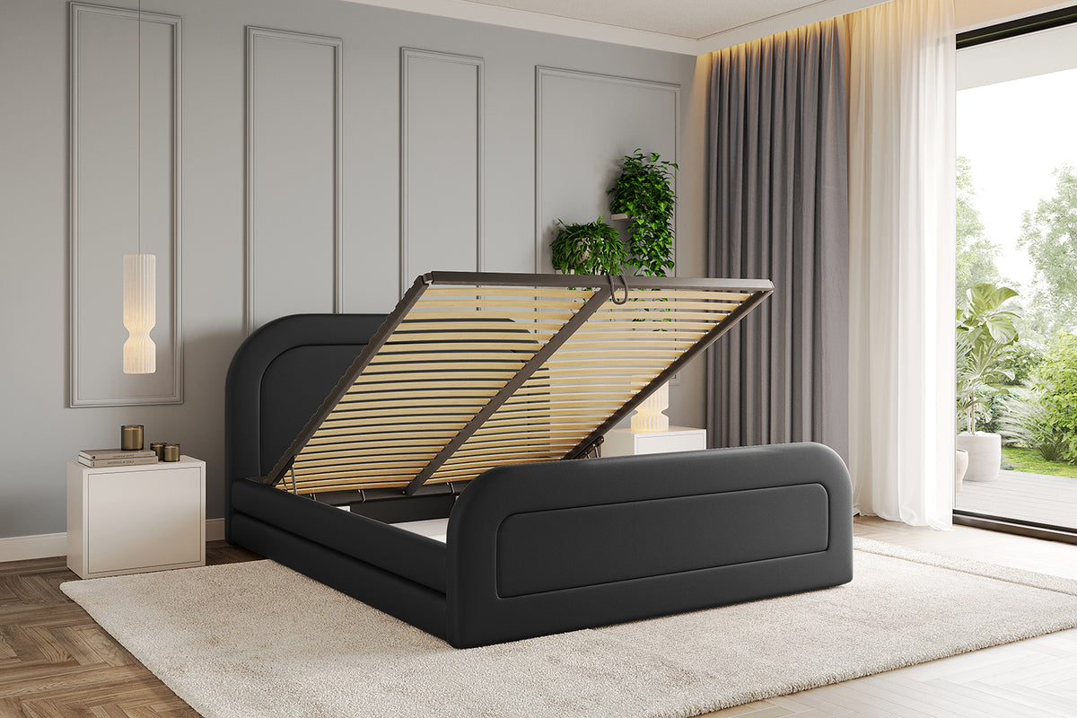 Łóżko tapicerowane LERIS-Z ekoskóra